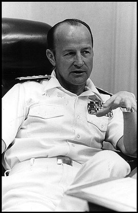 SLUG: ME/Lawrence-ob DATE SHOT: 1979 (Flatbed scan 12/04/2005) CREDIT: US Naval Academy CAPTION: Rear Admiral William P. Lawrence. - StaffPhoto imported to Merlin on Sun Dec 4 15:29:04 2005
