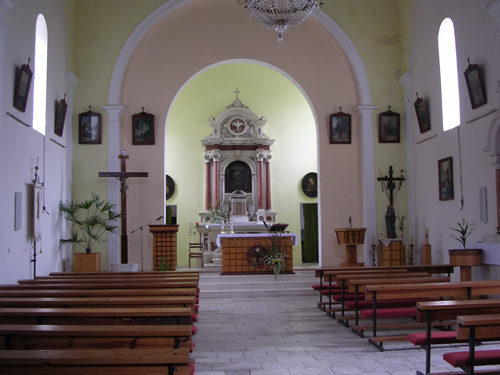 Inside Mala Gospe Church at Donji Muć