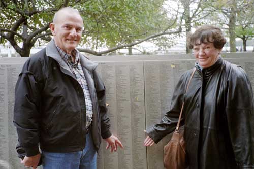 Tom Radja & Donna Jean Quirke at the Ellis Island Wall of Honor