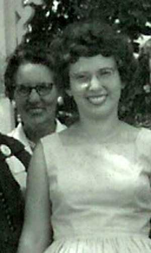 Mom and Geraldine Ricker - ca 1965