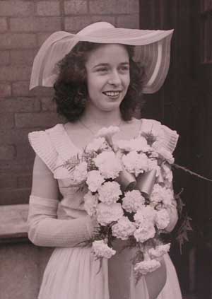 Lorraine at Genivieve Granich Rassell Wedding - 1948