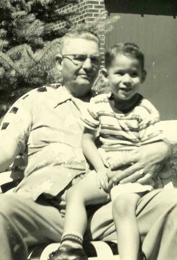 Neal McCurdy & Grandson Gary - ca 1960