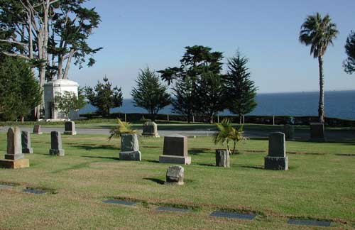 Santa Barbara Cemetery Ocean View From Miles Gravesite